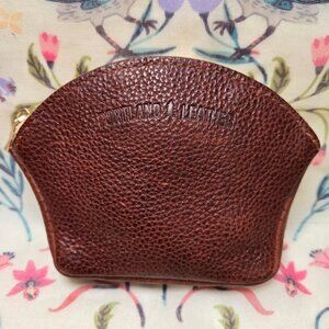 Portland Leather Goods Small Seashell Pouch in Nutmeg Brown